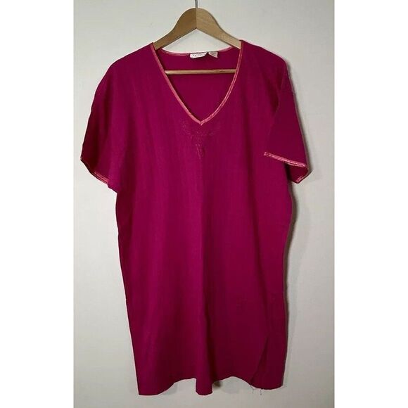 Victoria’s Secret Vintage Gold Label Night Shirt Cotton Nightgown M/L - Picture 1 of 4